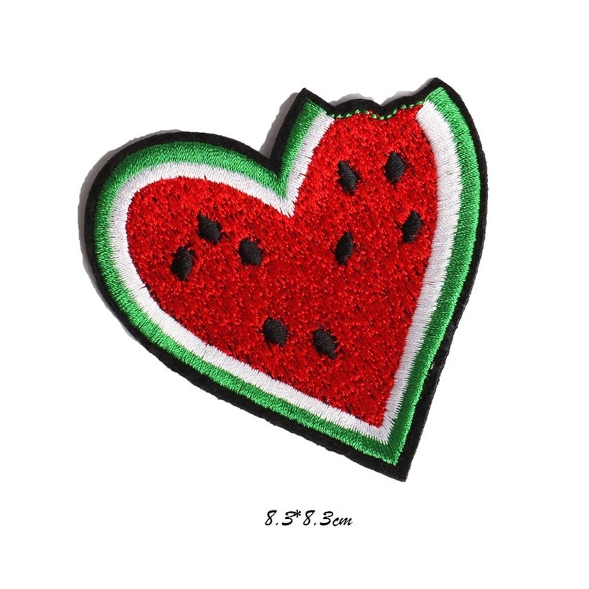 Cartoon Fruits Watermelon Patch Iron-on Embroidered Fruit Stickers DIY Appliques Handmade Pacthwork Garment Accessories