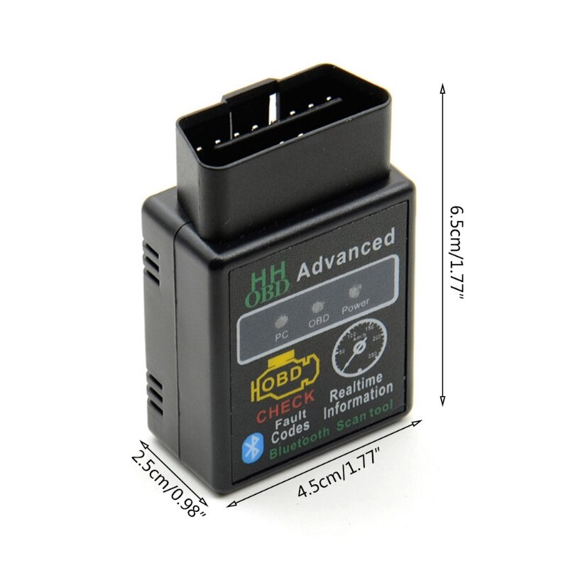 V2.1 Mini Bluetooth Obd Hh Obdii Protocolos OBD2 Auto Diagnostische Scanner A0NE