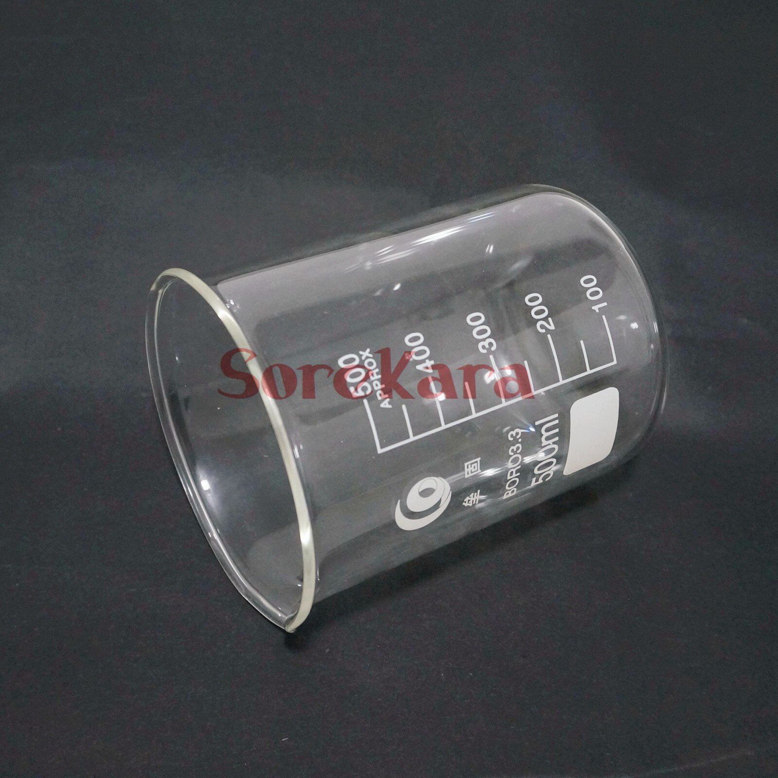 500ml Low Form Beaker Chemistry Laboratory Borosilicate Glass Transparent Beaker Thickened with spout FREE SHIP