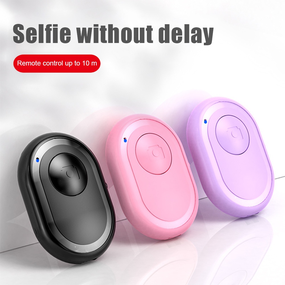 Mini Bluetooth-Compatibele Afstandsbediening Knop Draadloze Controller Zelfontspanner Trigger Release Selfie Voor Smartphones Camera