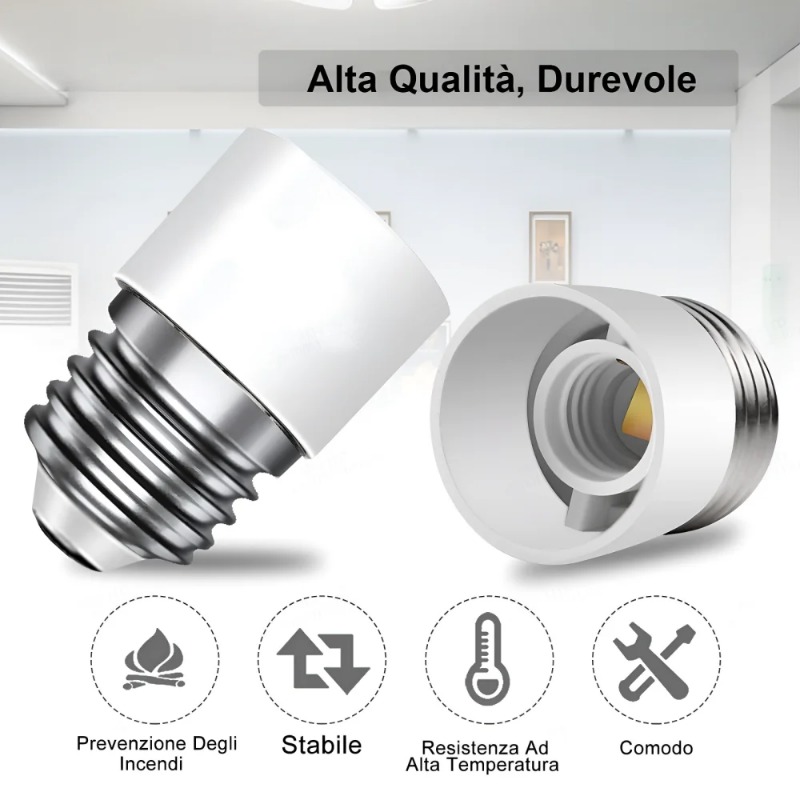 E27 LED-Glühbirnen-Lampenfassung, 2 Zoll, 1/3 Zoll, 1/4 Zoll, 1/5 Zoll, E27-Sockel, Splitter, LED-Lampenfassung, Glühbirnen-Adapterhalter
