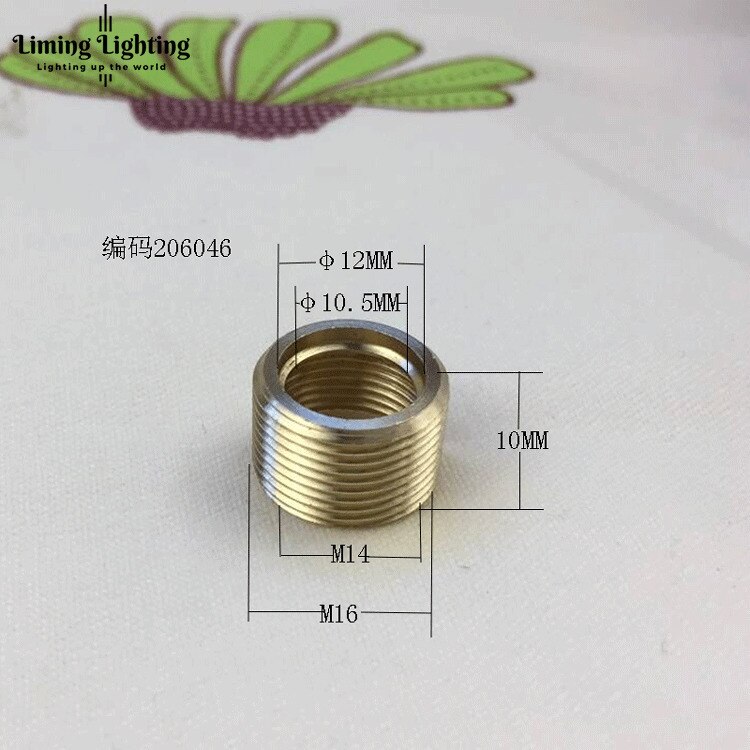 M6 Zu M10, M8 Zu M10, m10 Zu M14 Gewinde Hohl Rohr Adapter Innen Außen Gewinde Koppler Förderer Adapter: Gold