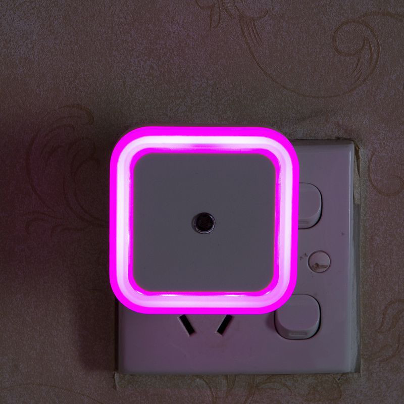 Langaton sensori led yövalo eu us plug mini neliön yövalot vauvahuoneen makuuhuoneen käytävävalaisin: Punainen / Meille