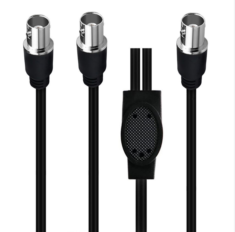 BNC Splitter Cable BNC to Dual BNC Connector Adapter Cable for Cameras and Video Equipment 0.5m: Red