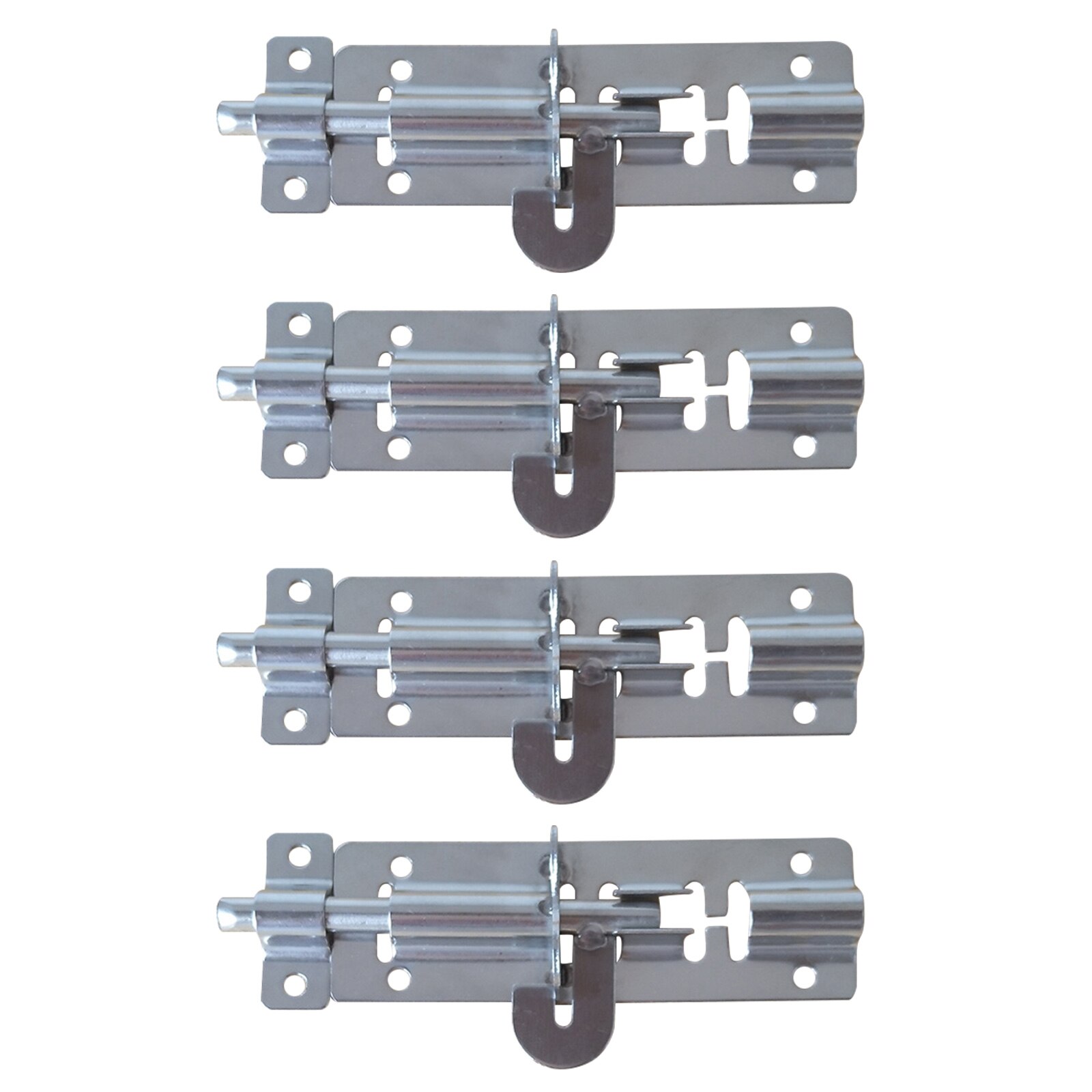 4pcs Stainless Door Anti-theft Sliding Door Lock Interior