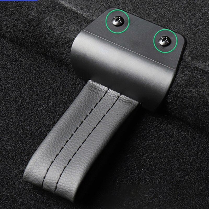 Car Leather Interior Trunk Board Handle Trunk Portable Handle for Tesla Model Y Car Styling