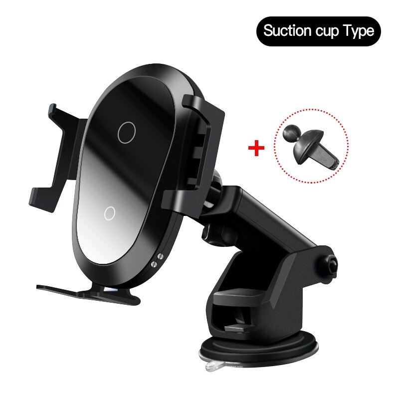 IONCT 10W Schnelle Drahtlose Auto Ladegerät Halterung Für IPhone 11 XS XR X 8 Qi Lade stehen Schwerkraft Auto telefon Halter für Samsung S10 S9: 2-IN-1