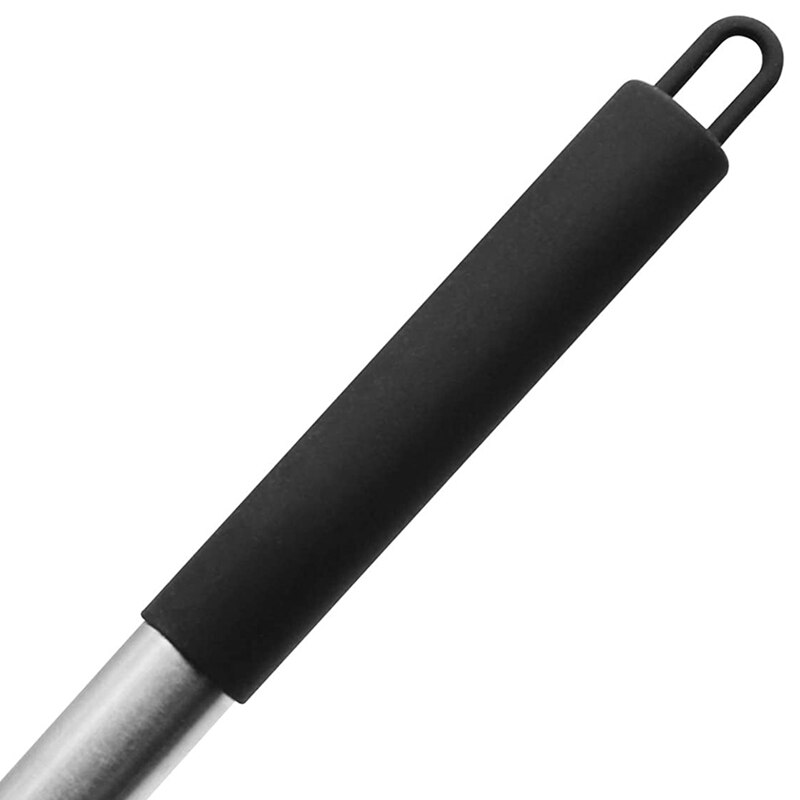 Silicone Nonstick Spatulas, High Heat Resistant to 480°F, Stainless Steel Handle Food Grade Slotted Turner