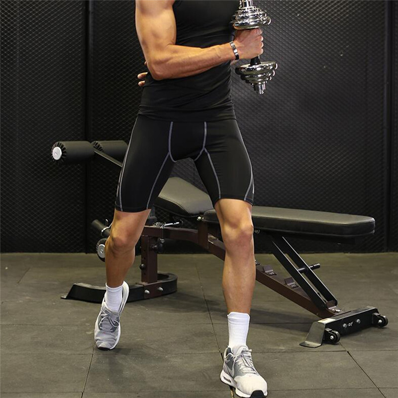 Mallas deportivas de compresión para hombre, ropa interior de entrenamiento estrecho de secado rápido, pantalones cortos de capa Base