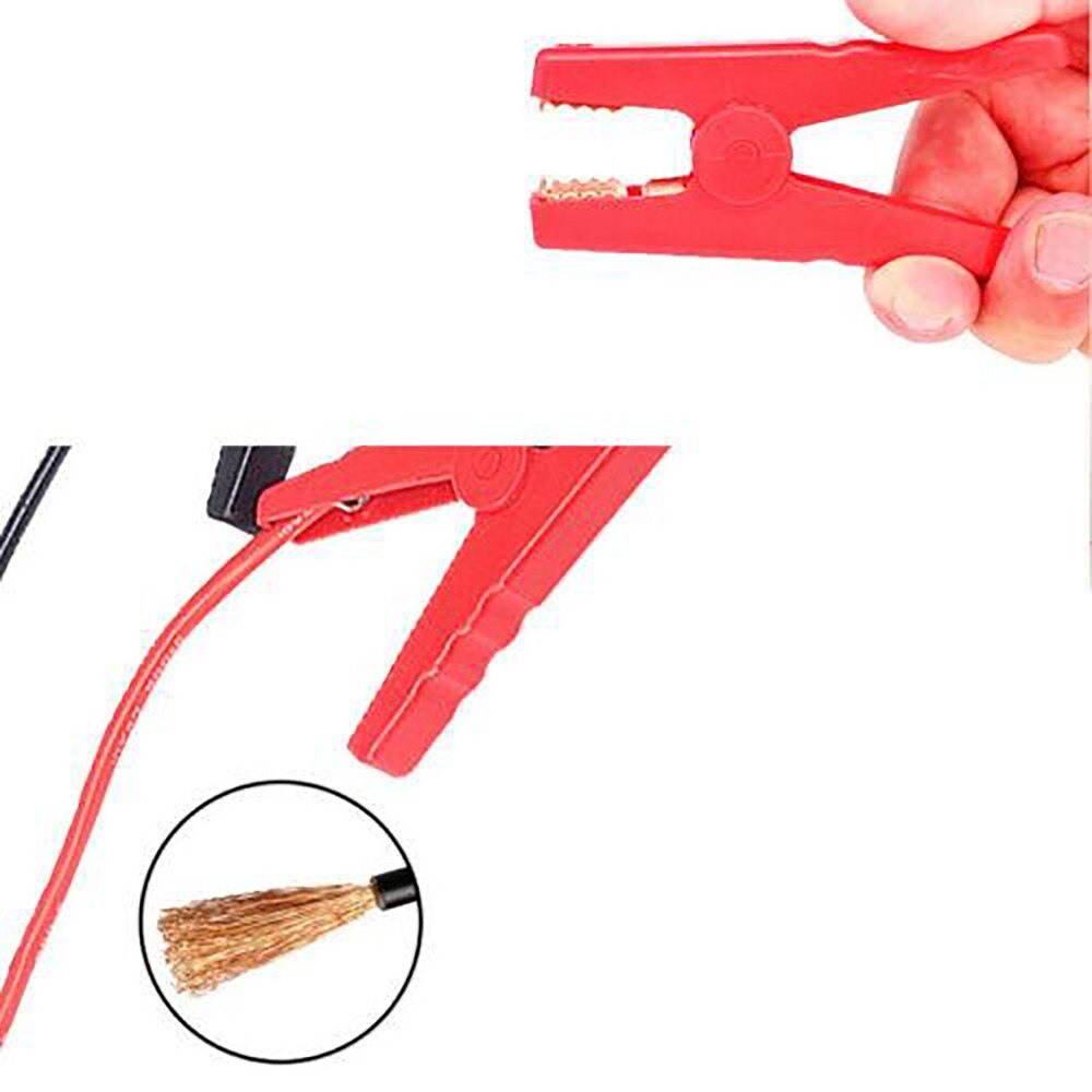 Car Jump Starter Smart Booster Cable Battery Alligator Clamp LED Indicator 400A Short-Circuit Protection