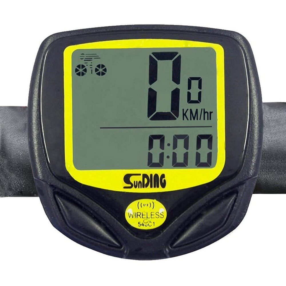 Wireless LCD Bike Computer Waterproof Bicycle Speedometer Digital Backlight Odometer Clock Cycling Stopwatch Bike Accessories: 548C