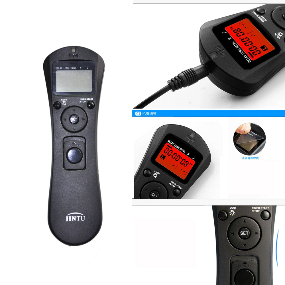 USPS JINTU LCD Intervalmeter Timer Remote S2 voor Sony A58 NEX-3NL A7 A7R A3000 A6000 HX300