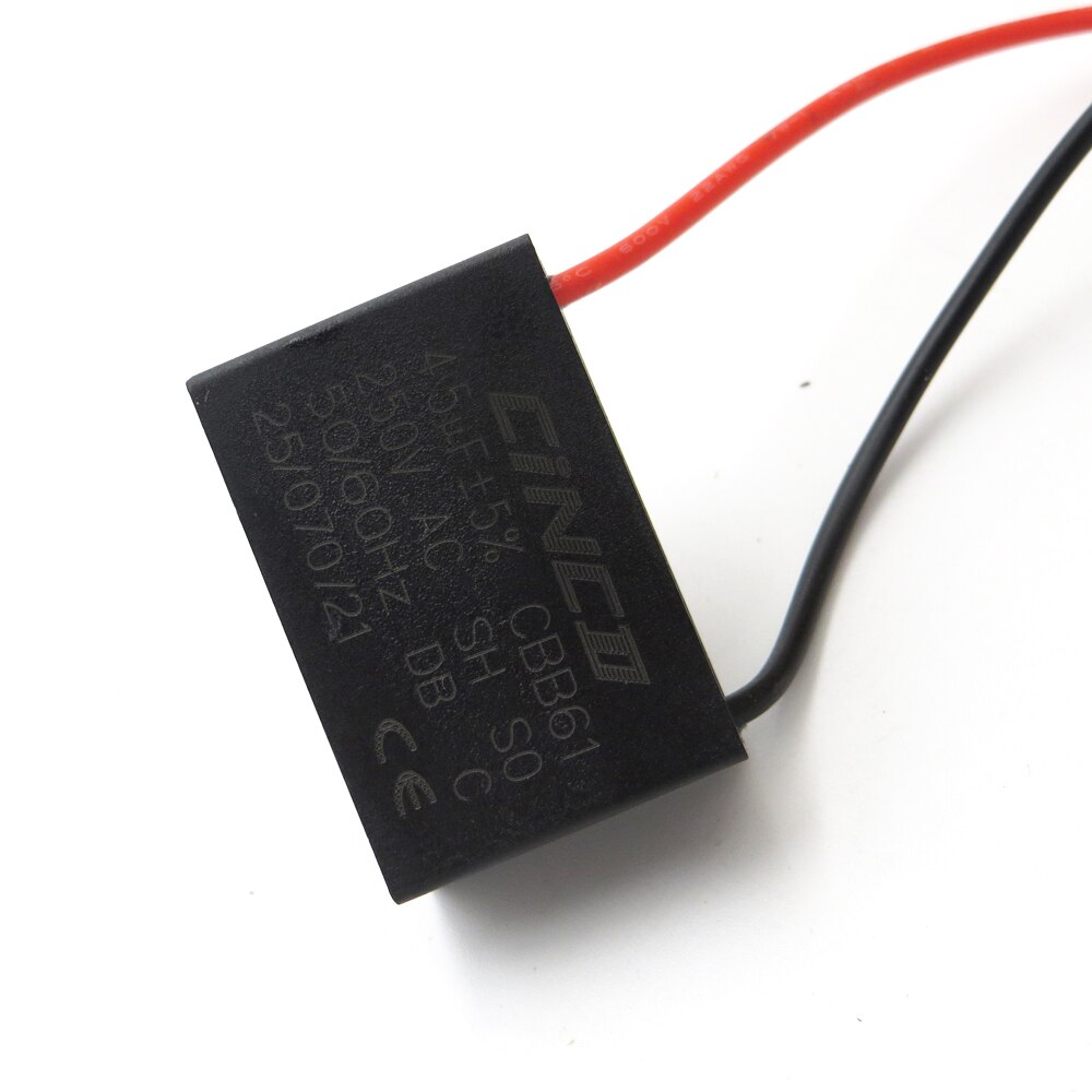 4.5Uf Ac 250V CBB61 2 Draden Motor Run Condensator Elektrische Ventilator Snelheid Elektrische Boer Ventilatoren Ventilator Condensator start