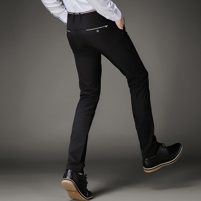 Jbersee pantalones de vestir negros para hombre, pantalones formales ajustados para boda, pantalones de traje negro para hombre, pantalones de vestir casuales para oficina, pantalones de vestir para hombre