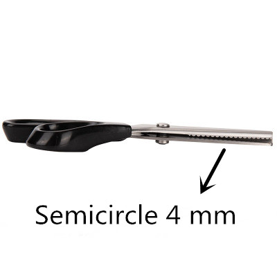 Tailor Scissors semicircle wavy Triangle Tooth Lace scissors DIY handmade Sewing with Zigzag Shape for Shears Fabric or Leather: mgsj005