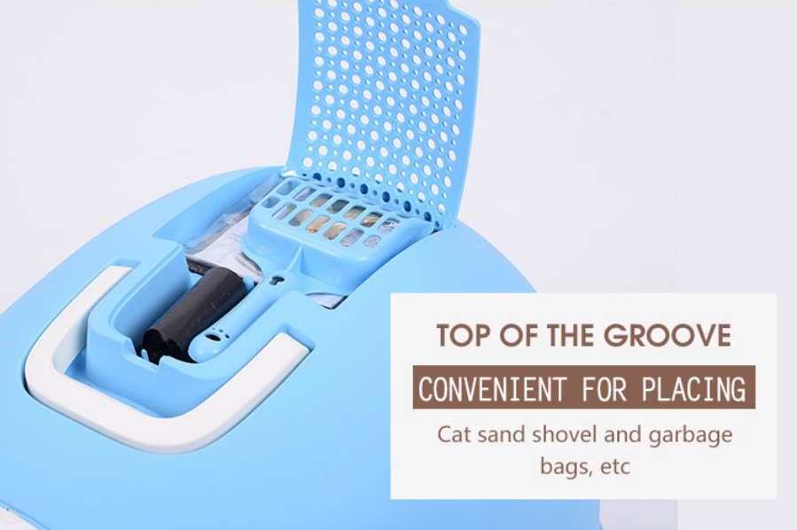 Factory Direct Plastic Kattenbak Toilet Met Cover