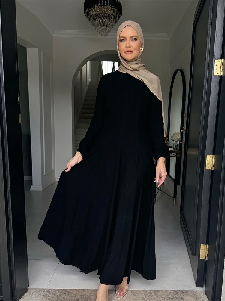 Abaya-Robe musulmane arabe pour femmes, vêtements de prière modestes, caftan Kebaya, robe éducative, Ramadan, Dubaï