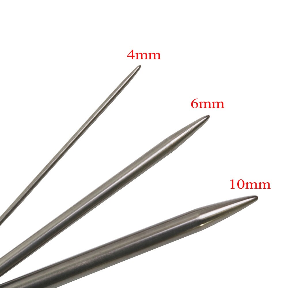 4mm 6mm 10mm Circular Knitting Crochet Needles Set Stainless Steel Wire Ring Knitting Crochet Needle For Yarn Gloves Hats Weave