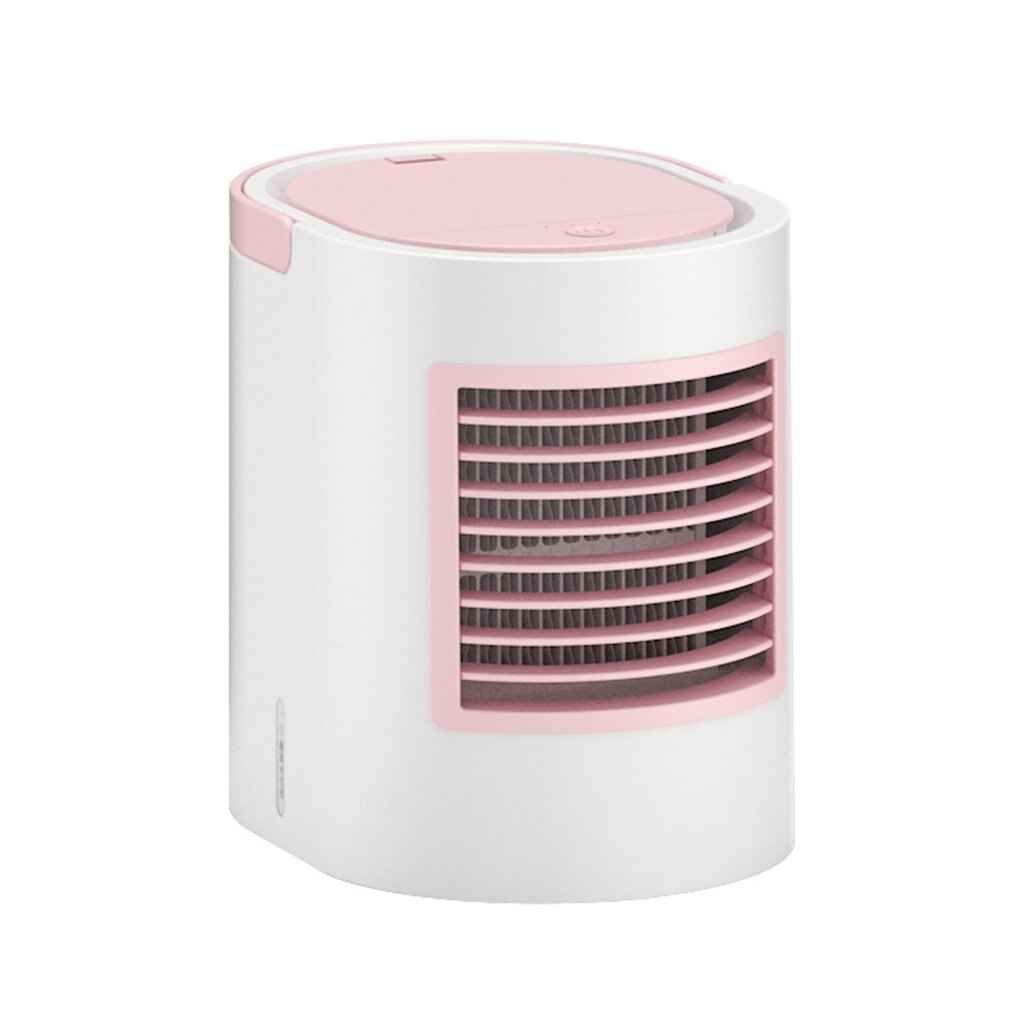 USB alimenté Portable pratique bureau climatiseur refroidisseur eau refroidissement Mini ventilateur humidificateur: Rose