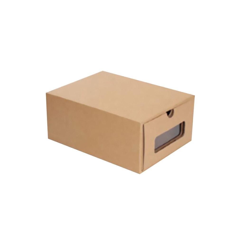 Thickened Kraft Cardboard Shoes Box For Men Women Children Transparent Drawer Shoebox Shoes Stoage Case Organizador De Zapato: Women Shoes