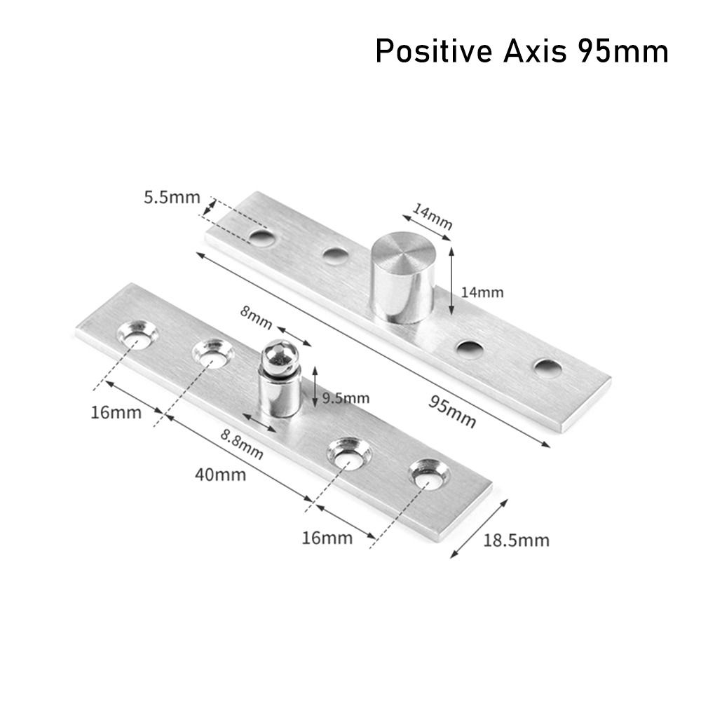75-150Mm Deur Draaischarnier 360 Graden Rotatie Op En Neer Positieve As Excentrische As Locatie As Roestvrijstalen Hardware: Goud