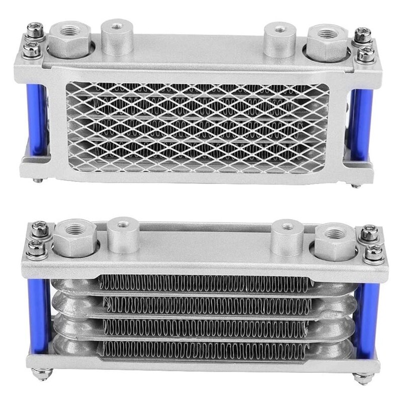 Enfriador de aceite de motor para motocicleta, radiador de refrigeración de aluminio de 65Ml para Suzuki 125CC, 150CC, 200CC, con accesorios de montaje