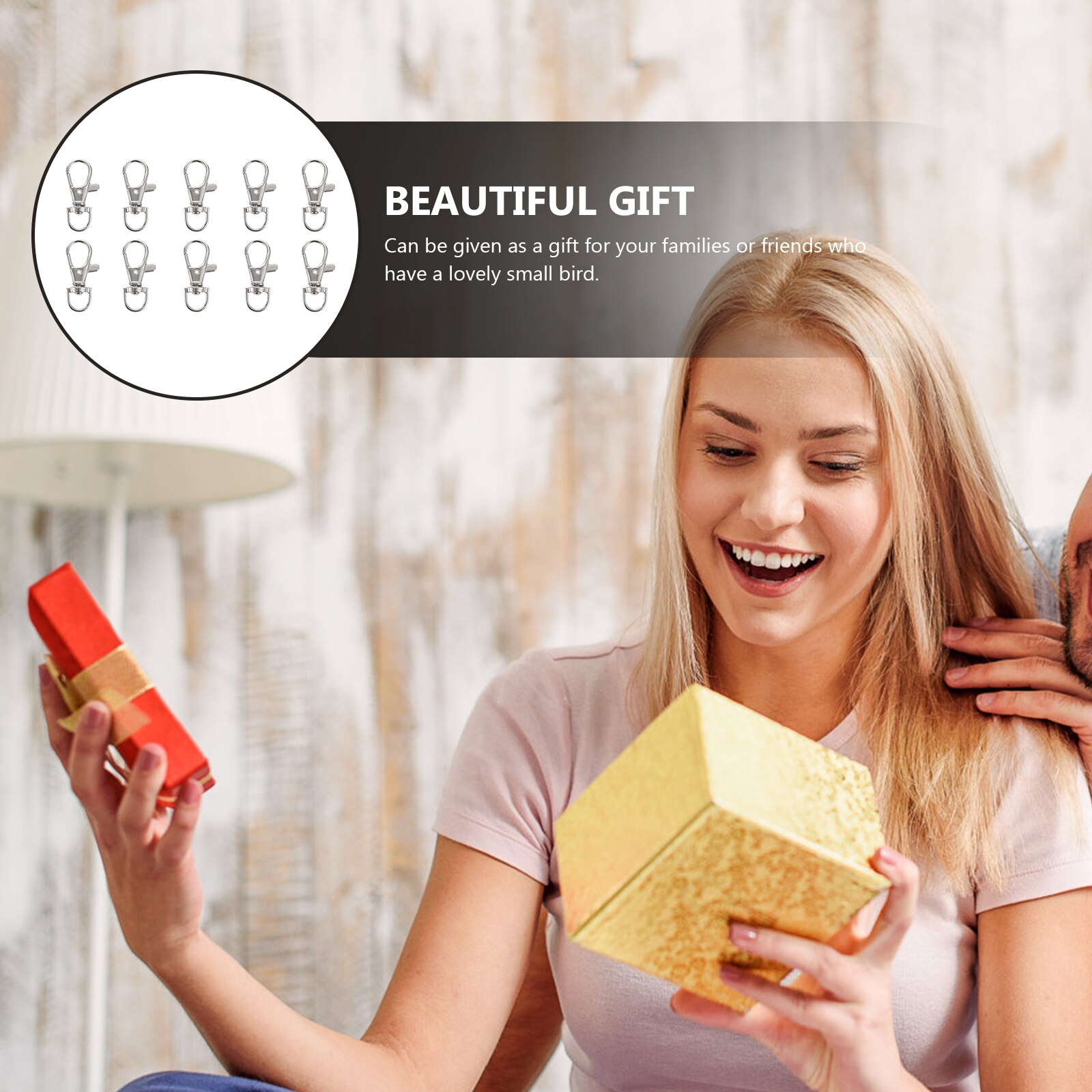 20pcs Bird Cage Locks Stainless Steel Locks Pet Bird Cage Door Buckle Lock