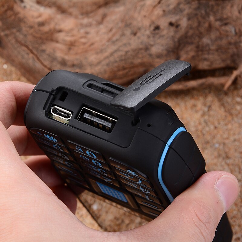 Rugged Outdoor Mobile Phone Long Standby Power Bank Vibration Bluetooth Dual Flashlight Shockproof 15800mAh Loud Speaker KUH