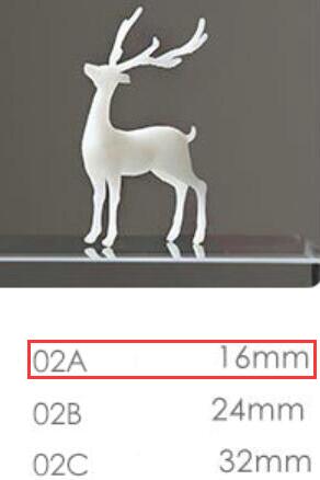 3D Mini Deer Stuff Miniature Craft Elk Resin Charms Jewelry DIY Epoxy Resin Pendant Fillings: 2A