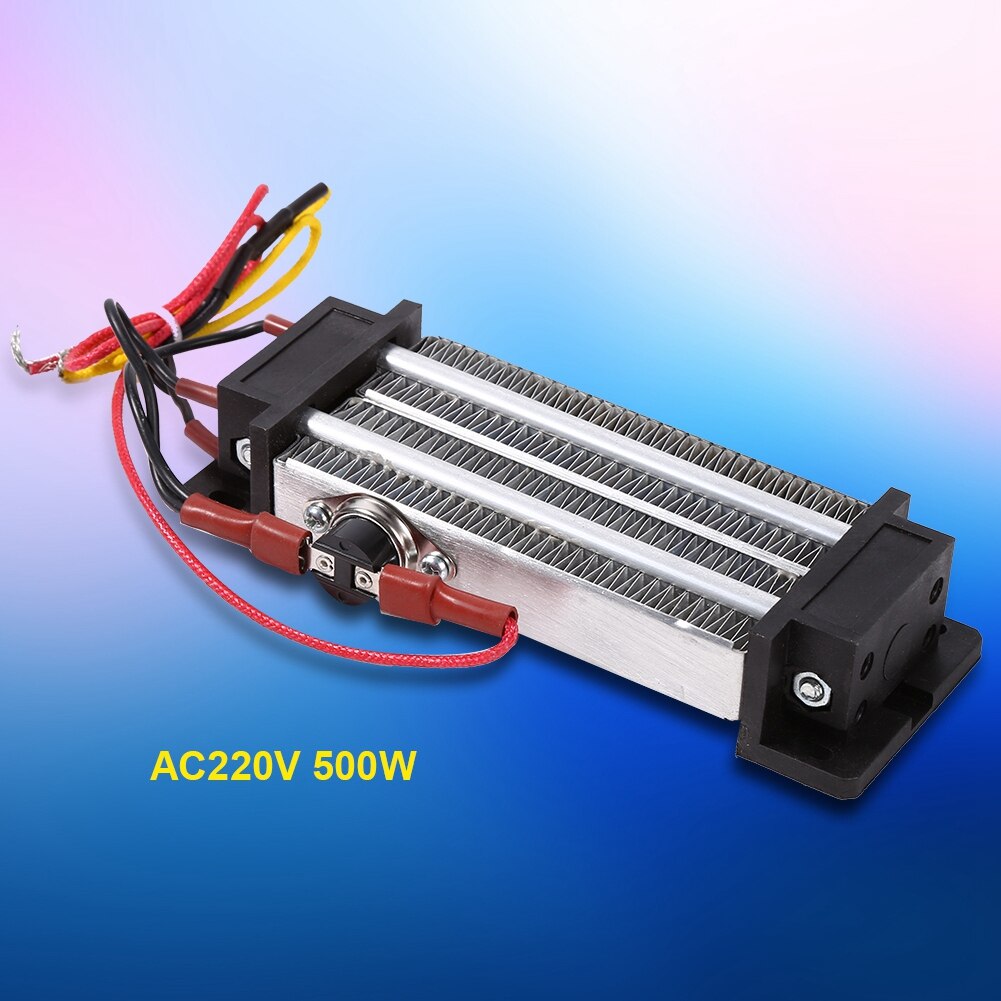 AC 220V 500W High Power Electric Ceramic Thermostatic Semiconductor PTC Heating Element Heater Semiconductor Air Heater