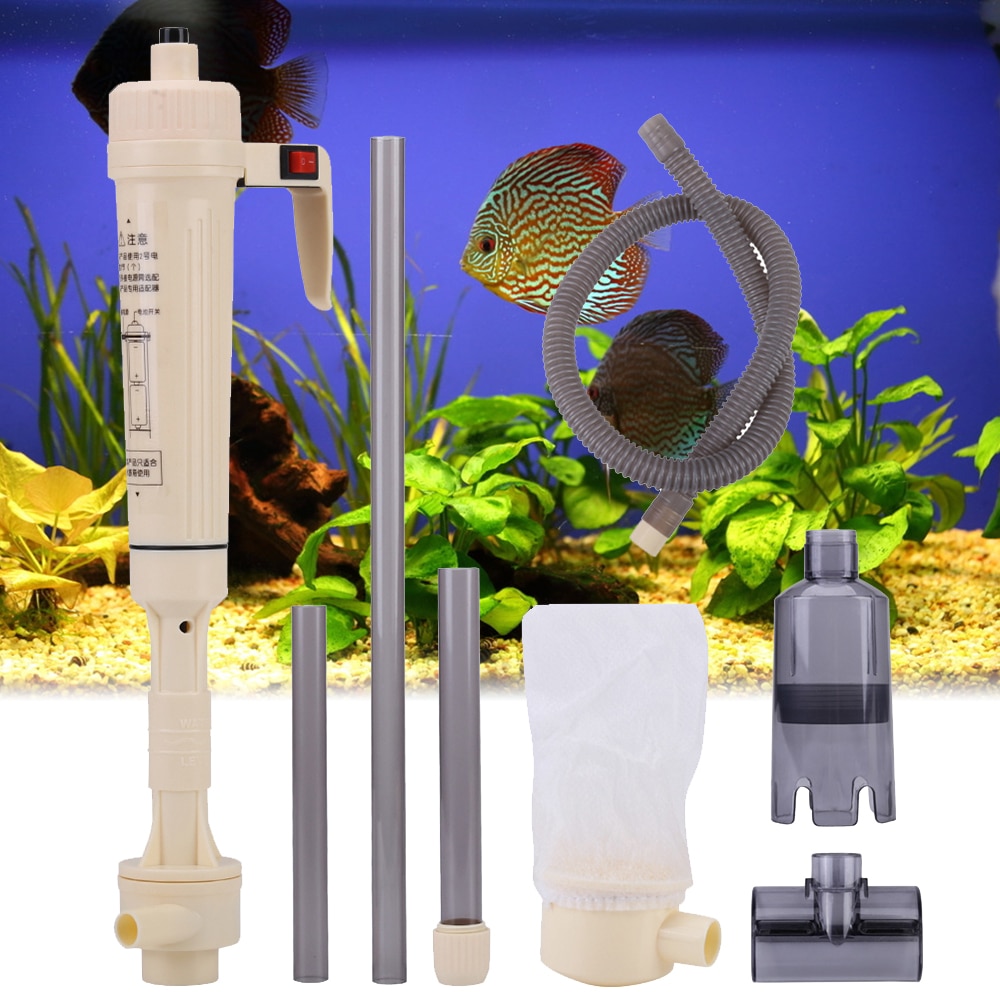 1 Pcs Elektrische Aquarium Bodemreinigers Water Veranderen Pomp Cleaning Tools Bodemreinigers Siphon Voor Aquarium Water Filter Pomp hh