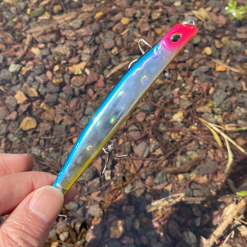 LTHTUG – leurre méné rigide coulant de de japonaise, appât artificiel idéal pour la pêche au bar, 23g, 119.5mm
