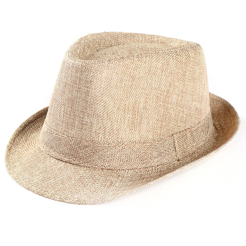 Unisex Trilby Gangster Cap Strand Sonne Strohhut Band Sonnenhut Hüte Caps chapeau femme sombrero mujer gorro muts casquette шляпа