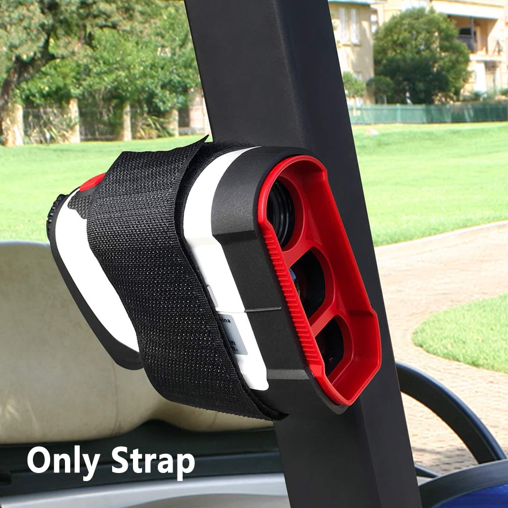 Golfkar Reling Accessoire Bar Houder Stick Gps Sterke Magnetische Pu Leer Duurzaam Afstandsmeter Band Stabiele Verstelbare