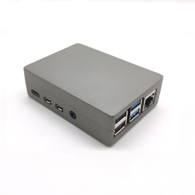 Aluminum alloy metal shell Raspberry Pi 4 generation Pi 4B box