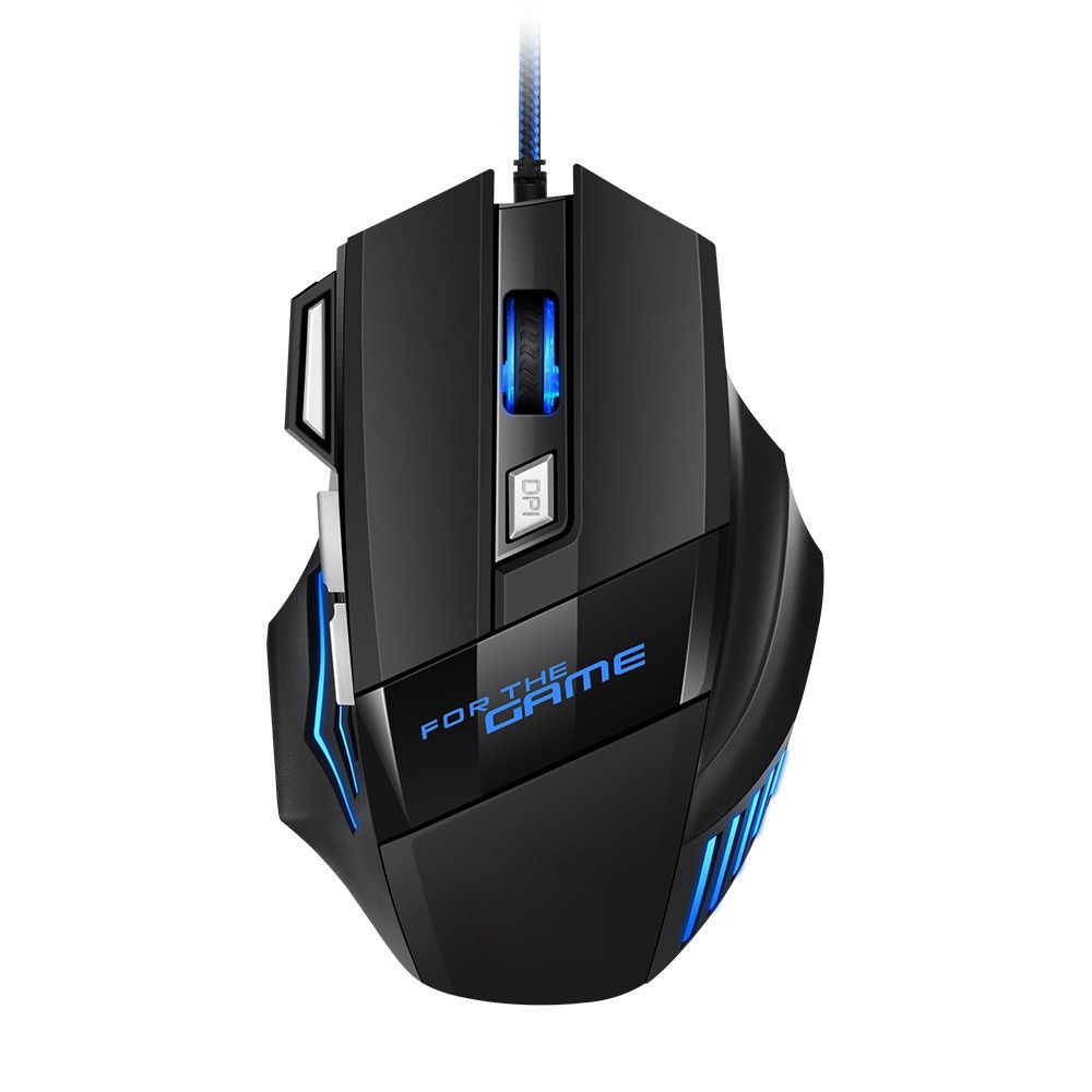 1 PC Hyperspeed USB Gaming Mouse RGB Backlit Ergonomic Gaming Mice 7D Esports Wired Mouse for Laptop PC Gamer
