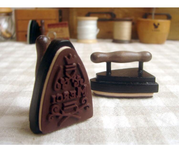 1 Teile/paket Neue Nette Jahrgang Eisen bilden Französisch Merci Klare Stempel DIY Holz Briefmarken: Eisen Form