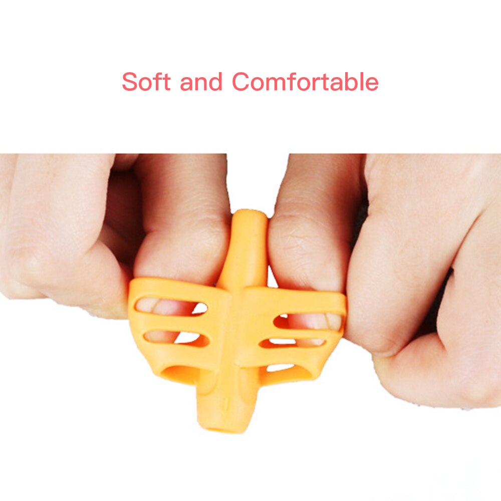 3pcs Two-Finger Silicone Pencil Grips Pen Holder Ergonomic Writing Aid Posture Correction Tool for Kids Preschoolers