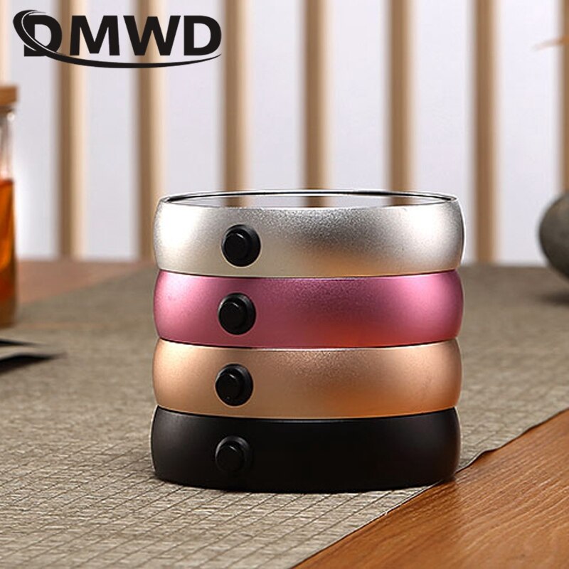 DMWD Mini Electric Plate Portable Heating Cup Pad Thermostat Base Coaster Tea Warmer Water Heater Milk Heat Preservation Pad