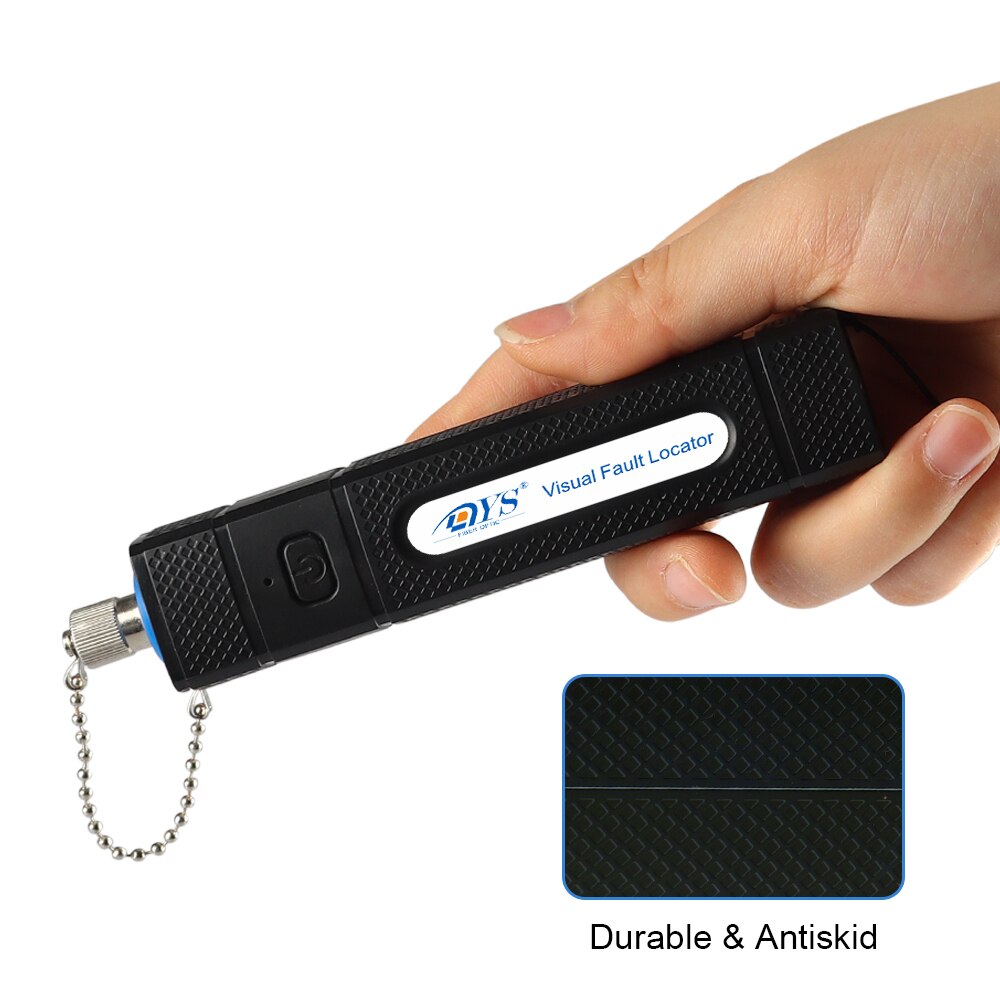 Visual Fault Locator Fiber Optic Cable Tester Red Light Source Optical Cable Tester Meter 10mW
