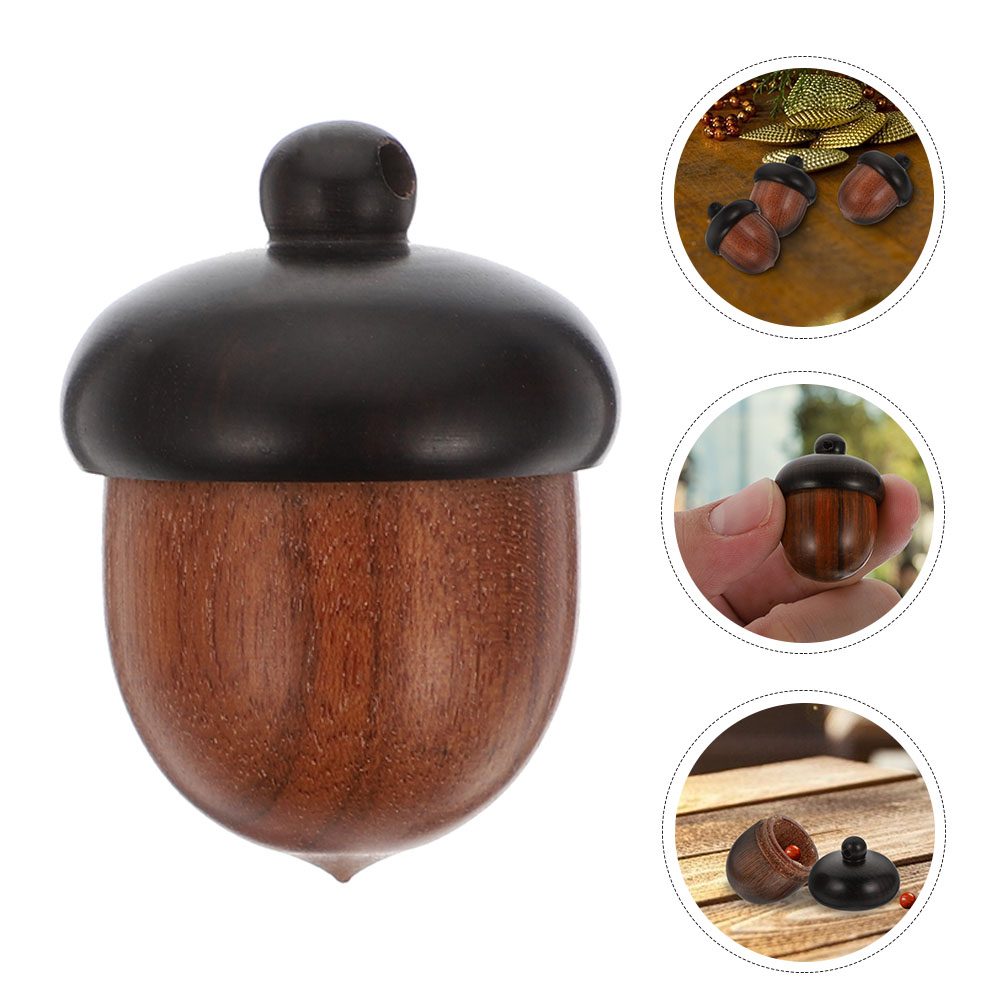 Ornement de gland en verre et bois – Jardinerie Fortier