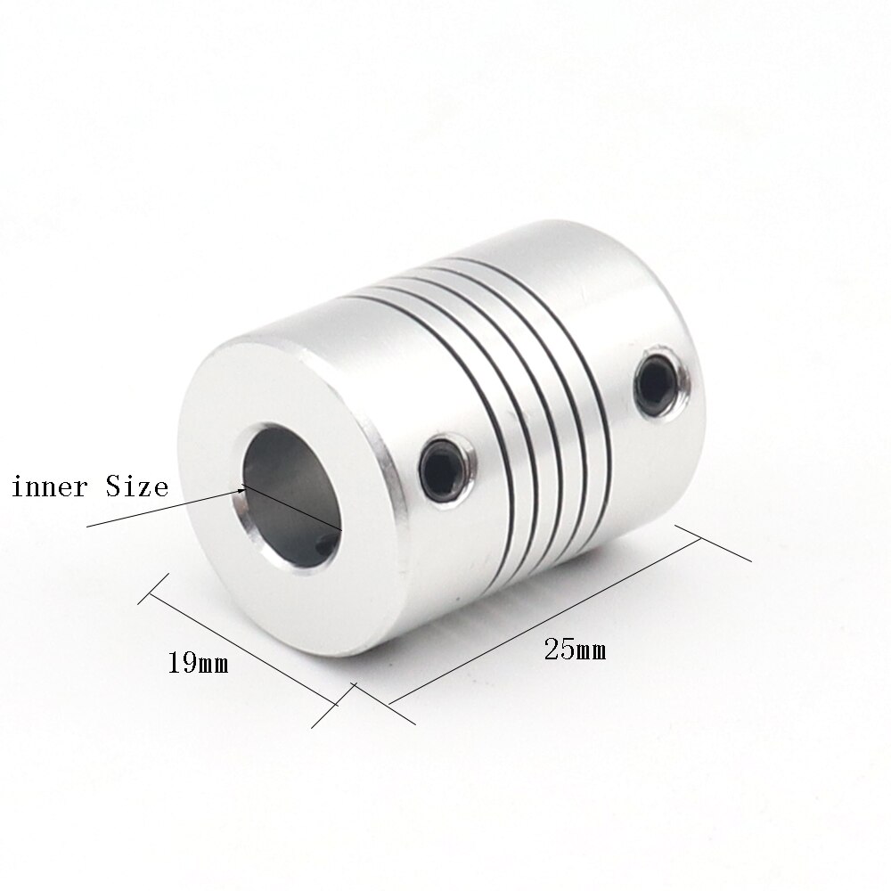 4 Stuks 5X6 5Mm Tot 6Mm D19L25 Aluminium Z As Flexibele Koppeling Voor Stappenmotor koppeling As Koppelingen 3D Printer Onderdelen