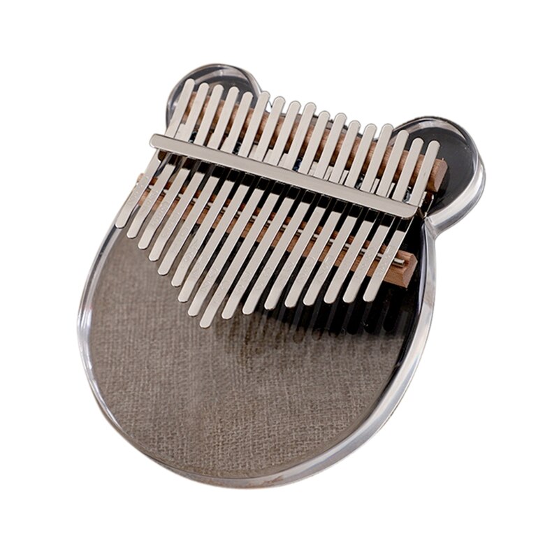 Regalo Musicale Bambini Adulti Kalimba 17 Tasti XCRPRT - In Acrilico Trasparente, Con Martello E Libretto, Per Principianti Kalimba Pianoforte 17 - 13