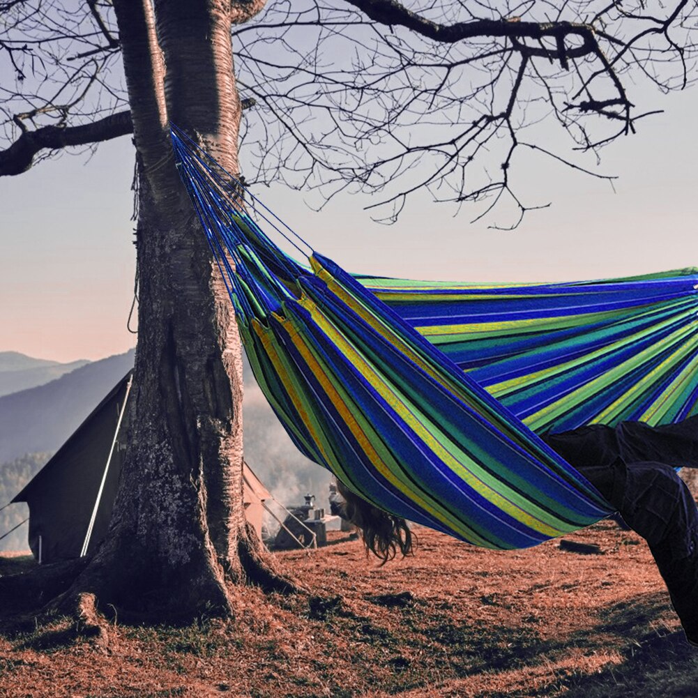 Conveniente portátil lona rede suporte multi-funcional prático acampamento sono balanço pendurado cama mobiliário de jardim