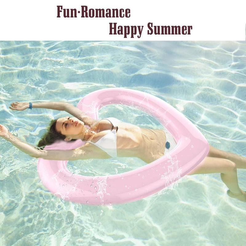 Herz Form Schwimmen Float Aufblasen Floß Pool Schwimmt Floß Strand Schwimmen Ring Außen Spaß Schwimm Spielzeug Luft Matratze Leben Boje
