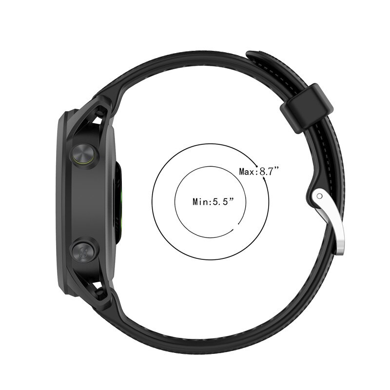 Correa de silicona para reloj Garmin Fenix 5/5 Plus/Forerunner 935 945 lite 745/Approach S60/Quatix 5, Correa deportiva de repuesto, 22mm