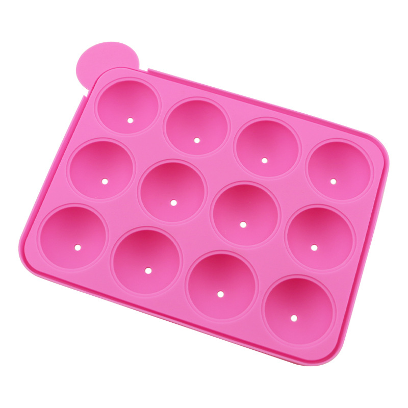 Molde de pirulito de silicone com 20 buracos, faça você mesmo, gelatina de chocolate, bola de gelo, moldes de bolo, molde reutilizável, sobremesa assada, molde antiaderente, ferramentas de cozinha