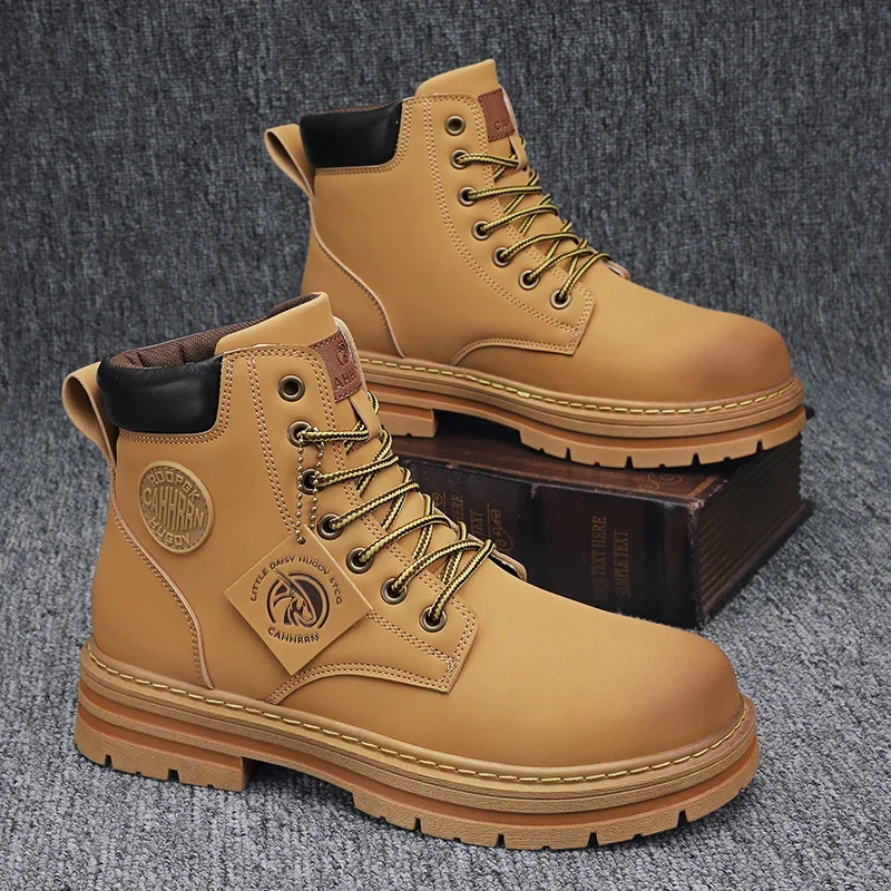 Herren Stiefeletten Winter neue hoch-oben-Freizeit schuhe klassisches Wanderschuhe für Herren draussen-Stiefel Luxusmarken