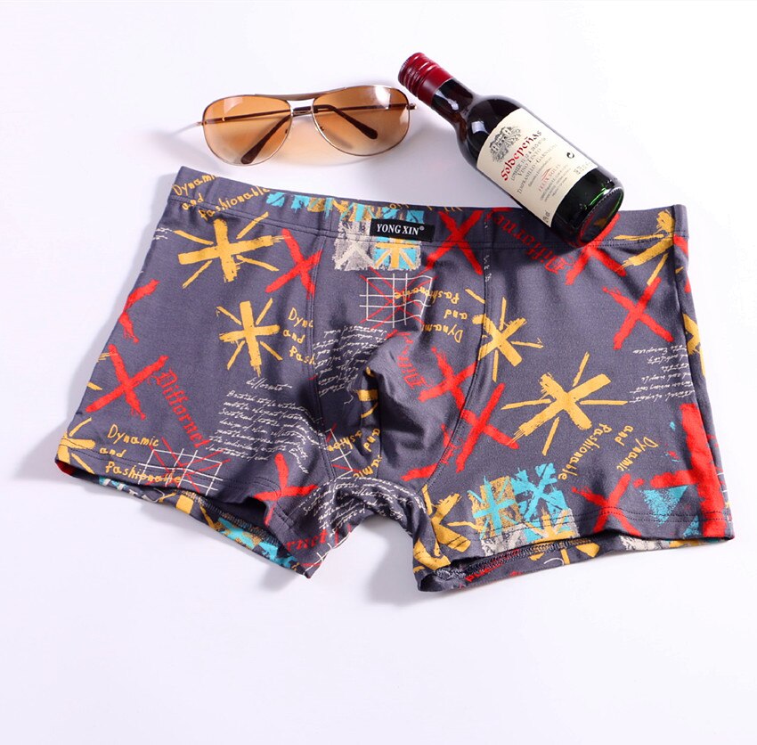 4pcs/lot Boxers For Men Breathable Underpants Comfortable Mens Panties Shorts Printing nderwear Boxer Male Cheap Batch