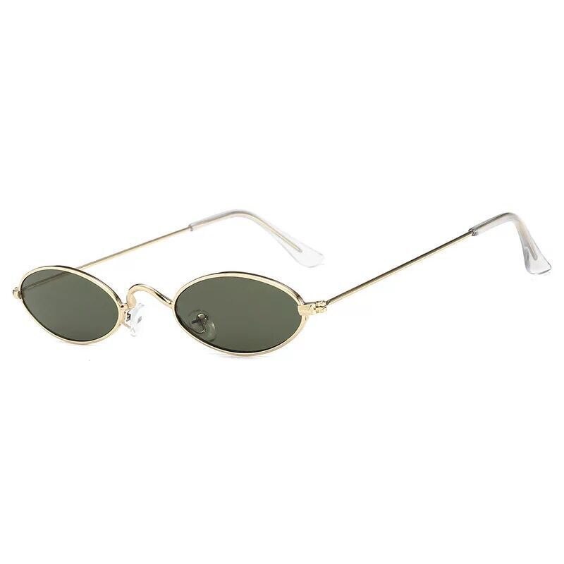 Retro Ronde Zonnebril Voor Vrouwen Mannen Kleine Ovale Aluminium Frame Zomer Stijl Unisex Zonnebril Vrouwelijke Mannelijke Kerstcadeau: Army Green